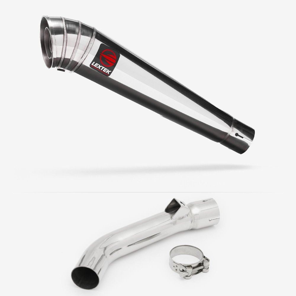 Lextek MP4 Megaphone Exhaust with Link Pipe for Honda VFR 800 (97-01)