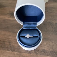 Fraser Hart 9ct White Gold Hallmarked Diamond Engagement Ring Size M
