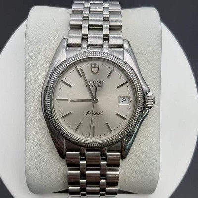 Tudor Sliver Dial Monarch 15730 Women's Watch Quartz 33mm Date