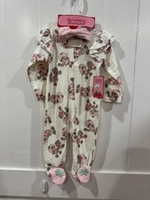 Strawberry Shortcake Baby Footed Body Suit with Headbow set