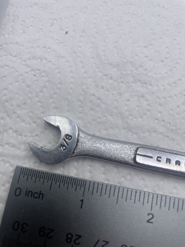 Vintage Craftsman 3/8"x7/16" Double Open End Wrench -v- Series USA - Picture 2 of 7