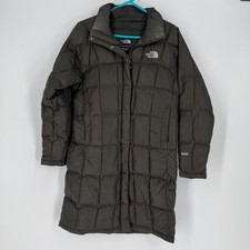 The North Face Women's 600 Fill Long Down Puffer Coat Olive Green Size Small