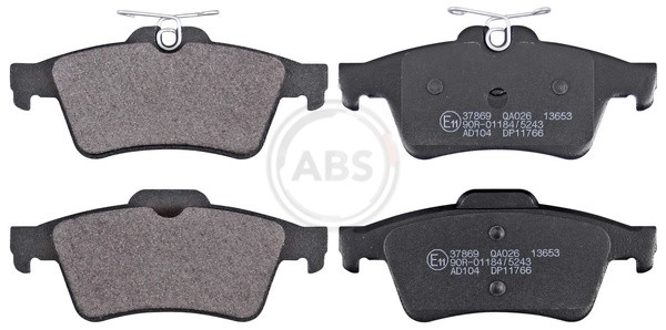 A.B.S.-OE 37869-OE Brake Pad Set, disc brake for PEUGEOT