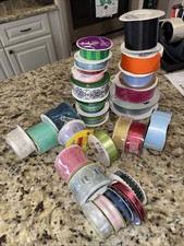 Ribbon Bundle 27 Rolls, Mesh New Crafting, Wreath Making Gifts Variety 5536