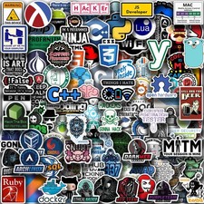 100 PCS Programming Stickers for Developers, Coders, Programmers, Hackers,...
