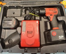 Snap On Ct4410a 14.4v 38 Cordless Impact W Battery Charger - 2 Batteries