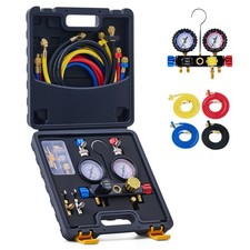 Omt 4 Way Ac Gauge Set Professional Ac Manifold Gauge Kit For R410a R22 R134a Omt 4 Way Ac Gauge Set Professional Ac Manifold Gauge Kit For R410a R22 R134a