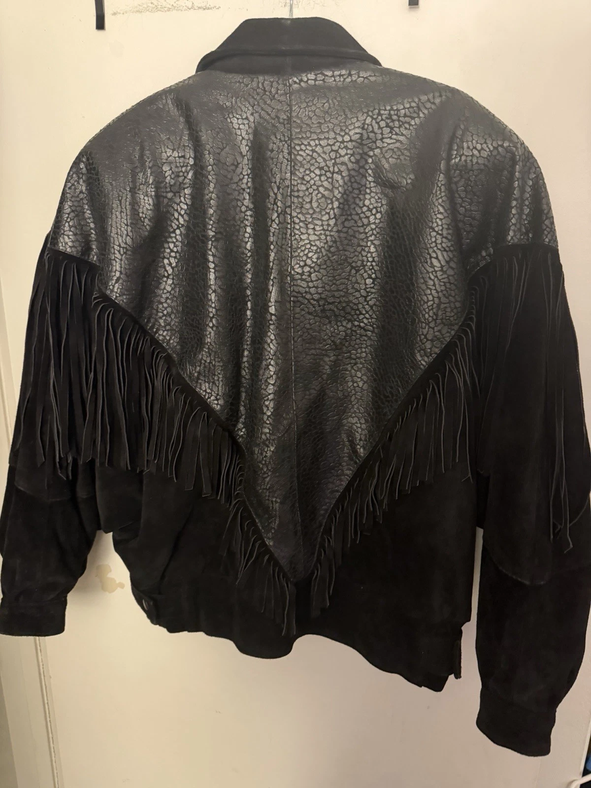 vintage Argentinian western motorcycle leather jacket image 4