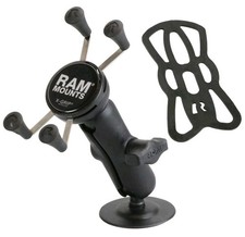 RAM Mount X-Grip Adhesive Base Plastic Arm Smartphone Mount RAP-B-378-UN7U New.