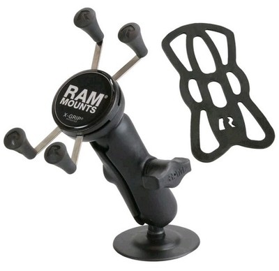 RAM Mount X-Grip Adhesive Base Plastic Arm Smartphone Mount RAP-B-378-UN7U New.