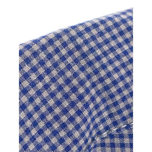 Old Navy Slim Fit Blue Check Button Down Long Sleeve Shirt Mens XXL Cotton - Picture 4 of 6