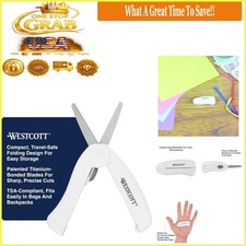 Travel Safe Titanium Bonded Mini Folding Scissors for Fabric  Paper