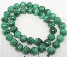 Malachite natural gemstone Beads Round Loose stone Beads 10MM