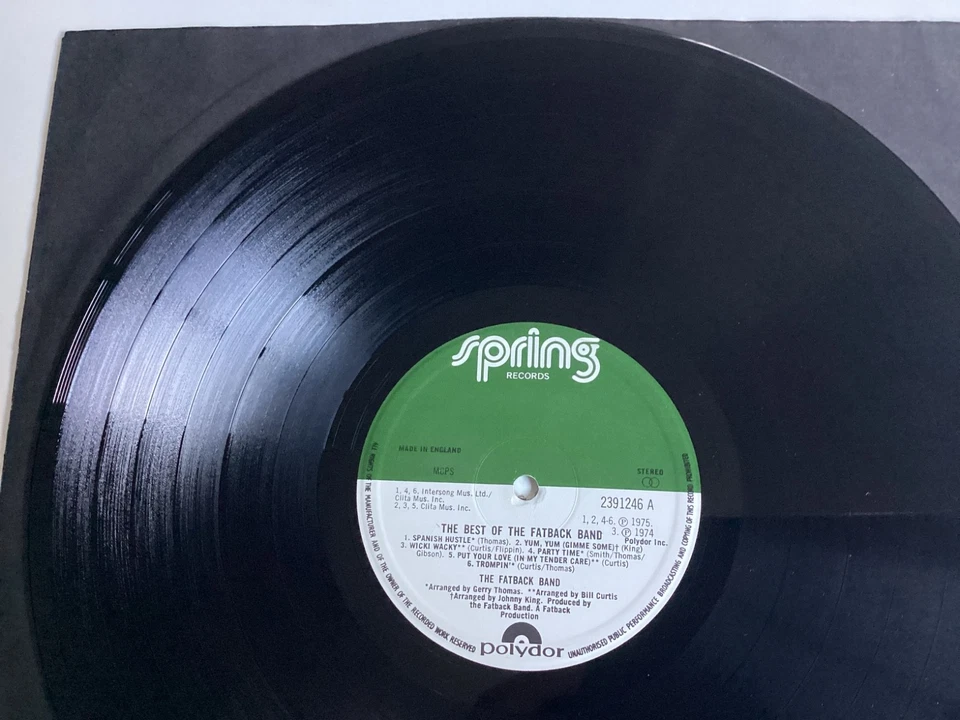 THE BEST OF THE FATBACK BAND COMPILATION VINYL LP BUS STOP YUM YUM SOUL FUNK ( E - Image 3 of 4