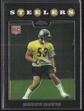 2008 Topps Chrome #TC256 Bruce Davis Pittsburgh Steelers (DD)
