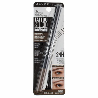Maybelline Color Sensational Eyebrow Tint Pen, Deep Brown 365, 0.037 fl oz