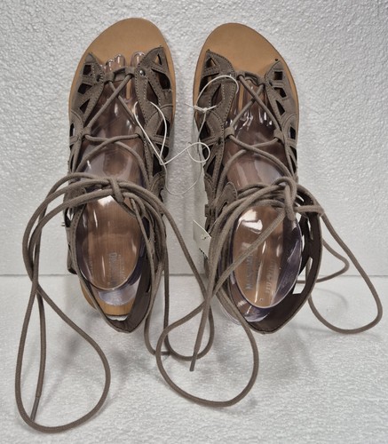 Mossimo Supply Co. braune flache Damen-Gladiator-Riemchensandalen zum Binden 10 NEU - Bild 6 von 15