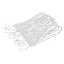 20pcs Universal Nylon Cord Lanyards 18cm Portable Hand Wrist Strap White
