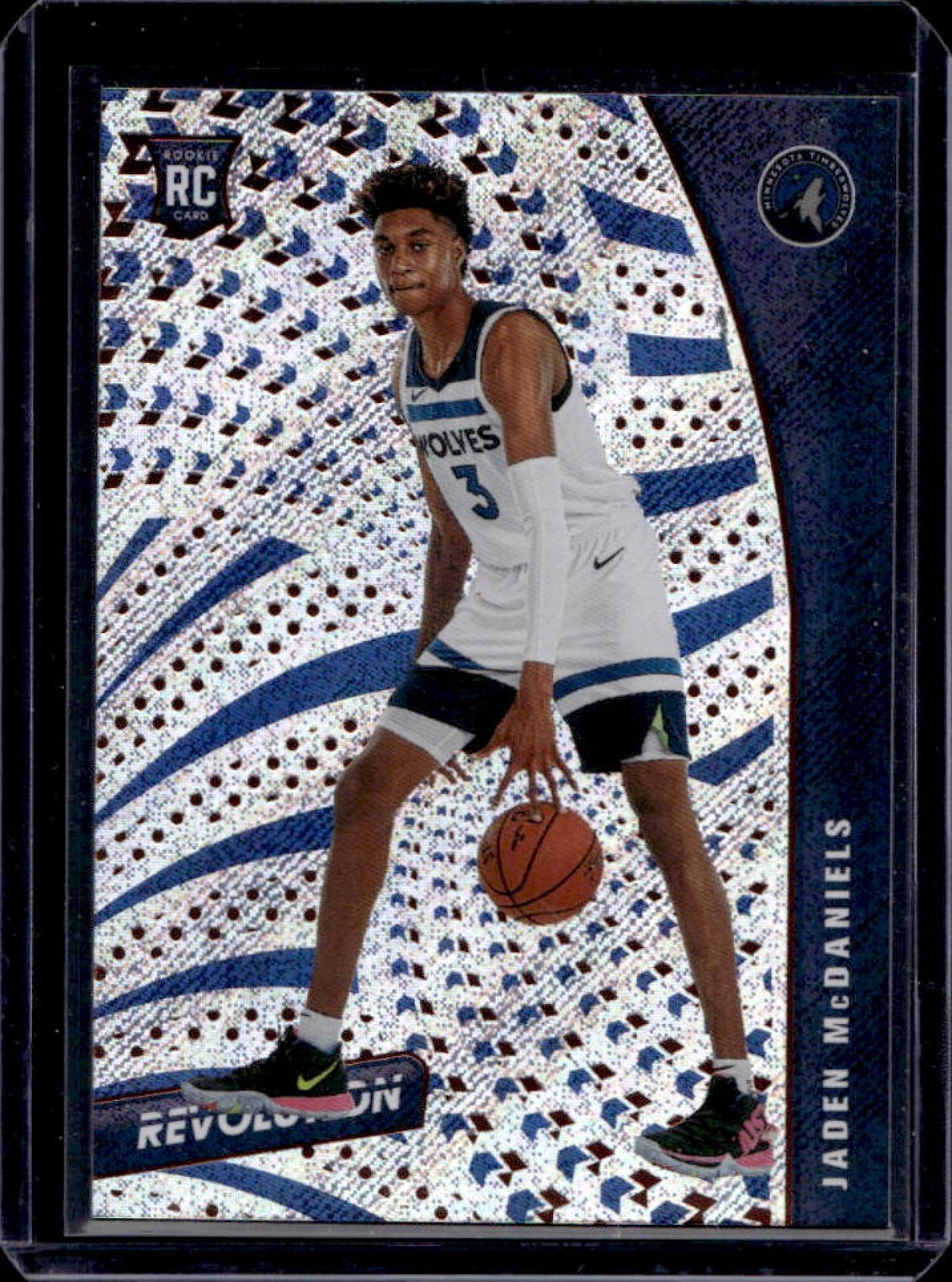 2020-21 Panini Revolution Jaden McDaniels RC Rookie #102 Timberwolves