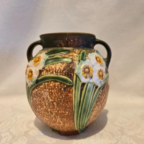 Roseville Jonquil 1931 Vintage Art and Crafts Pottery Ceramic Vase 540-6 Perfect