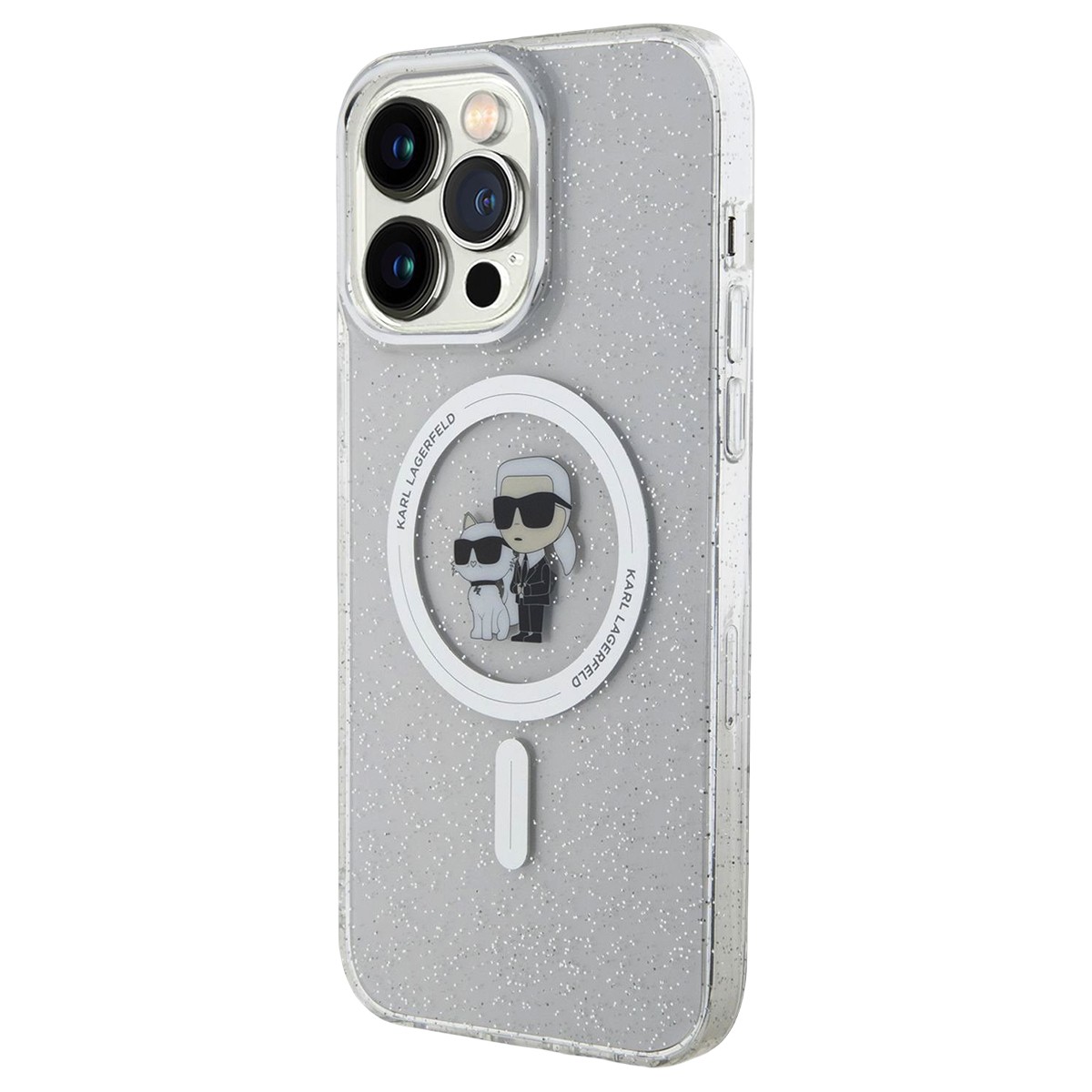 Évitez les Rayures : Coque iPhone 15 Pro Max Paillettes Karl Choupette