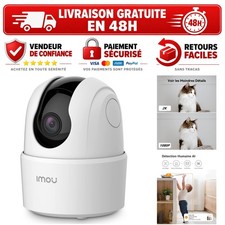 Imou Caméra Surveillance WiFi Intérieur 2K 360° PTZ Vision Nocturne