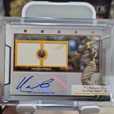 Topps Museum 2024 Signature Swatches Dual Relic Auto Nelson Cruz #SWDRA-NC /50
