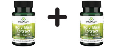 2 x Swanson Holy Basil Extract, 400mg - 60 vcaps (191,58 EUR/kg)