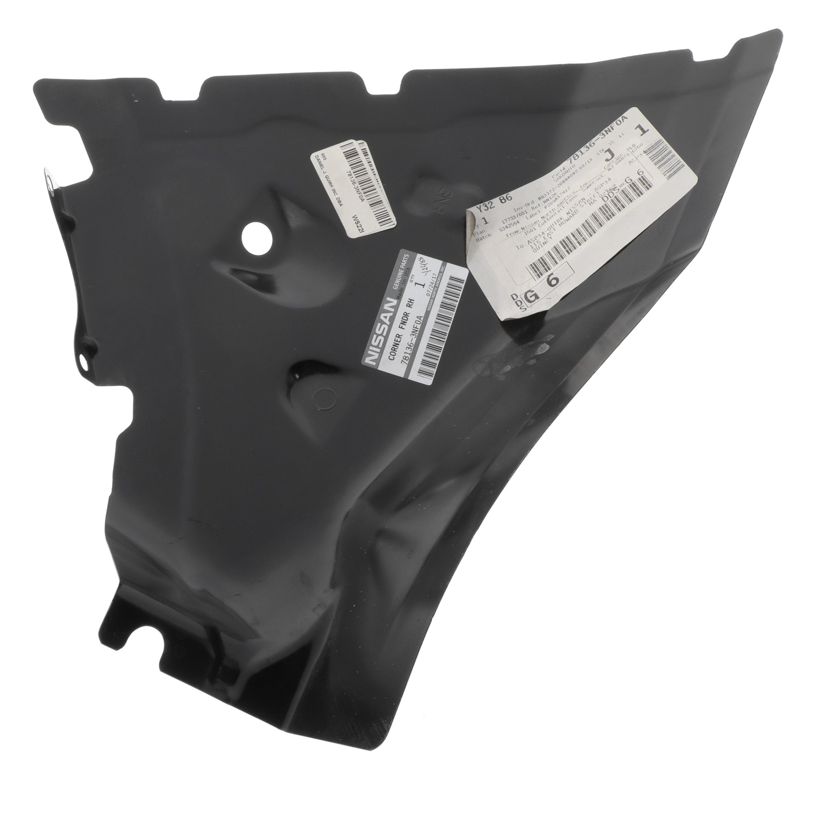 Panel lateral inferior derecho para Nissan LEAF 2013-2017 (N/P 78136-3NF0A)