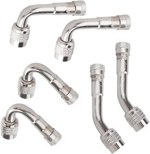 45, 90  135 Degree Valve Stem Extenders 6-Pack - Compatible with Cars, RV, Bi