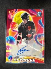 Bryce Eldridge 2025 Bowman Chrome #MMA-BE RED 4/5 Melt Mashers AUTO Giants