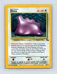 Ditto 3/62 Holo Rare Fossil Unlimited 1999