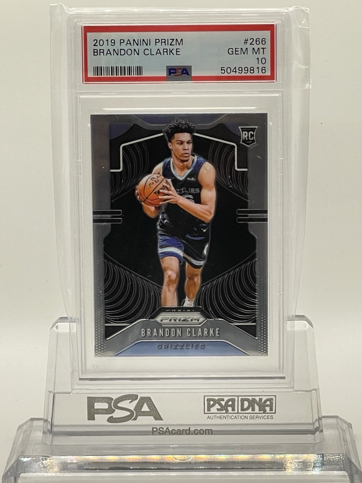 🏀 2019 Panini Prizm Brandon Clarke Rookie RC #266 – PSA 10 GEM MINT – Memphis G