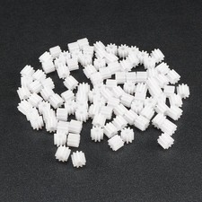 50pcs 9 Teeth Plastic Spindle Gears for 2mm Motor Shaft Toy Car Transmission