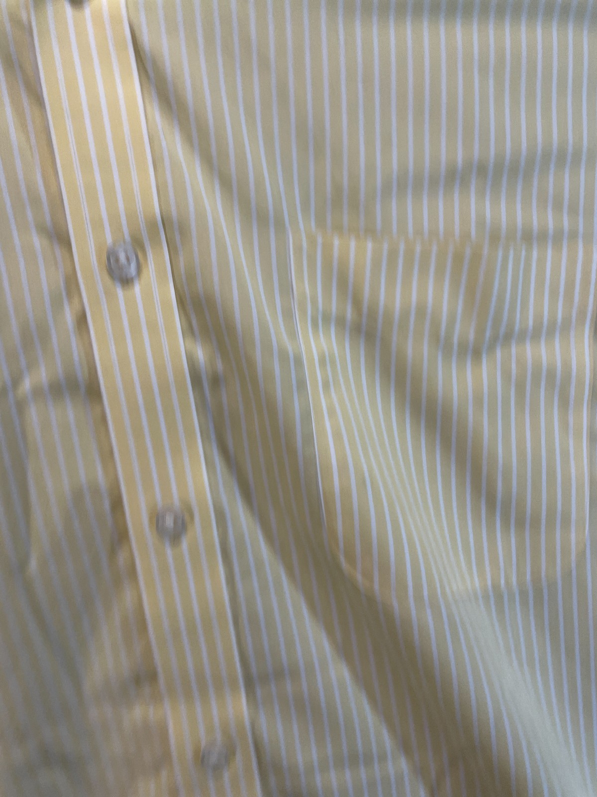Eddie Bauer Mens Button Down Classic Fit Wrinkle Free Yellow  Shirt Size Large image 2
