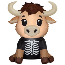 Highlander Cow Airblown Yard Inflatable, Multicolor, 3.5', Halloween by Way To C