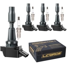 Set of 4 Ignition Coil Packs and Spark Plugs Fits for Hyundai Sonata Santa Fe