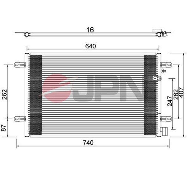 JPN Kondensator Klimaanlage 60C9073-JPN FüR Audi A6 C6 4F2 Avant 4F5 Allroad 4FH-image