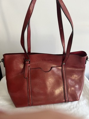 Besto U Red/Oxblood Purse Zip Top Lined Inner Pockets Silver Hardware 0035