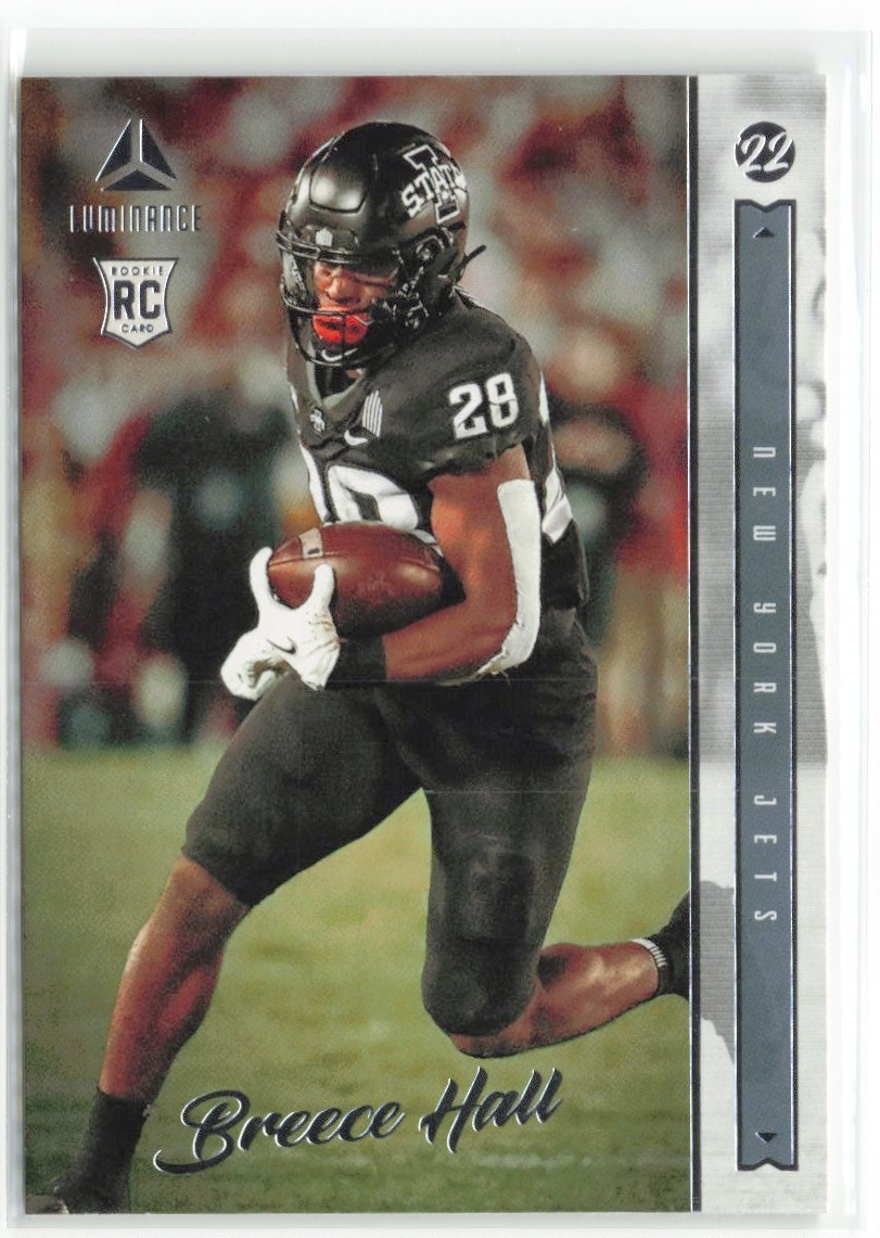 2022 Panini Luminance Breece Hall RC New York Jets #108