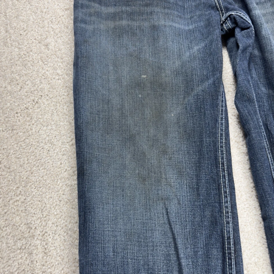 Cinch White Label Blue Jeans Mens 34x32 Relaxed Mid Rise Straight Western Denim - Image 2 of 4