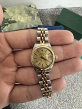 Rolex Vintage Lady Oyster Perpetual Date Watch 6917 Jubilee 26mm