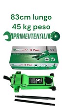 PRIMEUTENSILI Crick 5 Ton Idraulico Altezza Massima 55cm 2 Pompe Lungo Profess