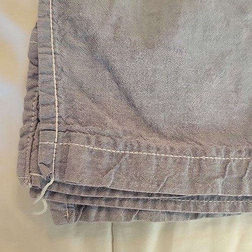 Vintage Ralph Lauren TWIN XL Chambray / Blue Denim FLAT Sheet 58x99" - Picture 6 of 7