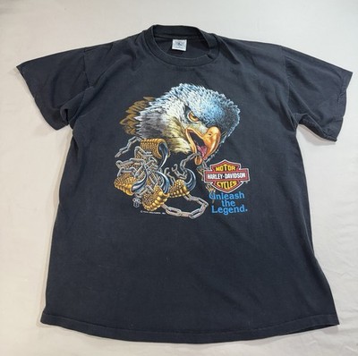 VTG 1989 Harley Davidson Shirt Holoubek Single Stitch Unleash the Legend RARE