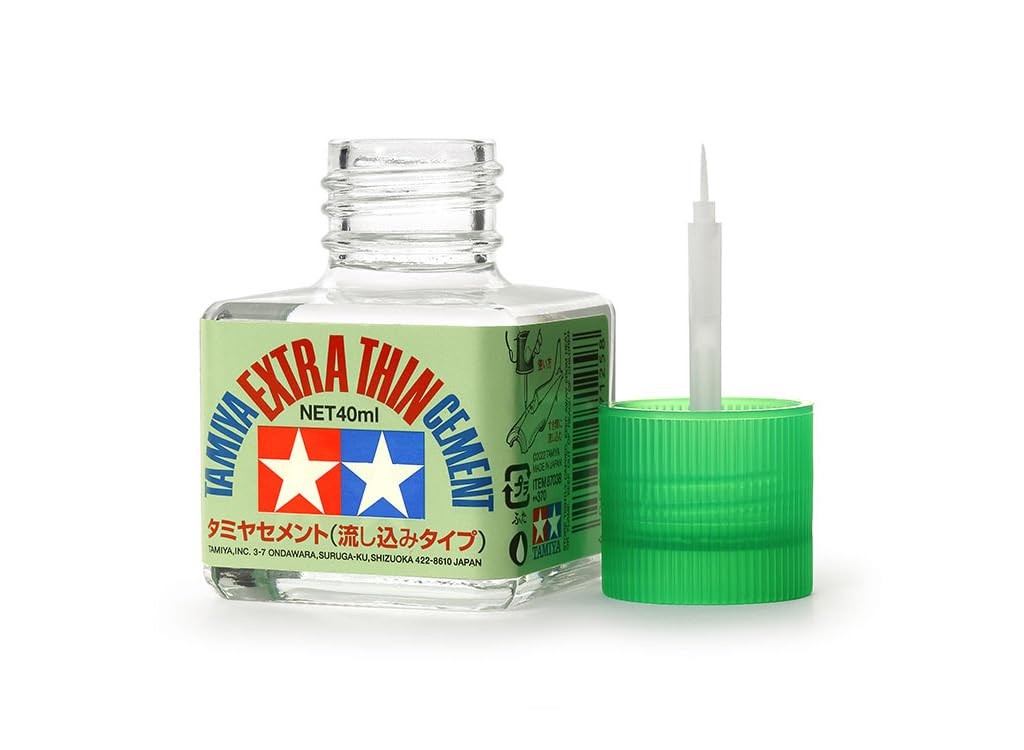 Tamiya Extra Thin Polystyrene Cement For Plastic Models 40ml Glass Jar - 87038 - Image 10