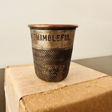 Vintage  Just A Thimball Full  2oz Bar  Jigge...