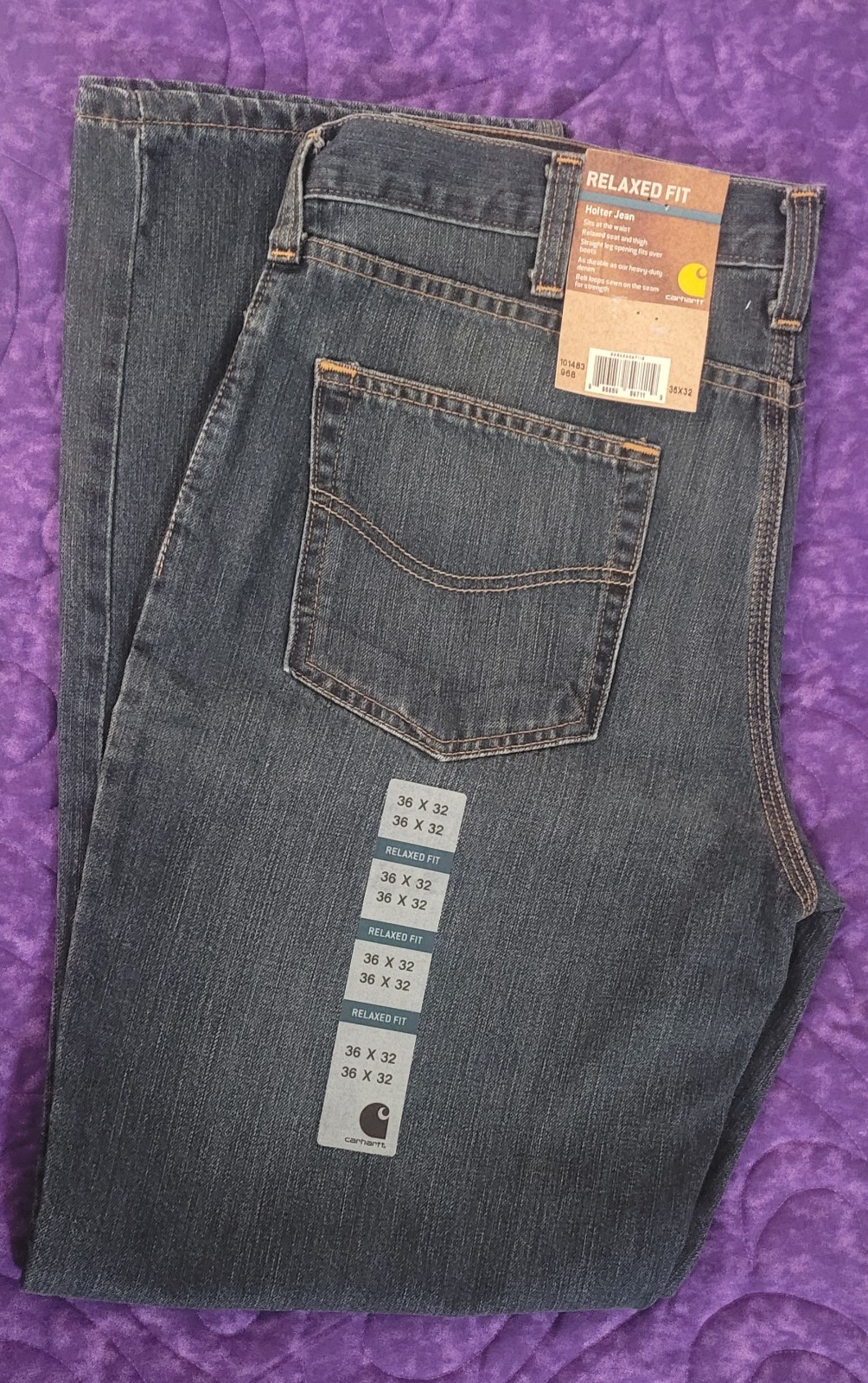 Carhart Holter Jeans Mens 36x32 New With Tags