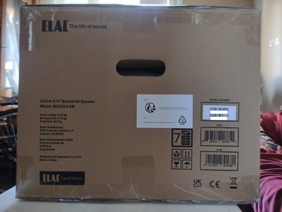 Elac Carina BS 243.4 Loudspeakers BRAND NEW,SEALED, BOXED