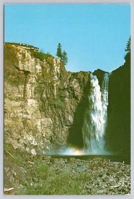 Snoqualmie Falls Lodge Mount Rainier National Park Washington State Postcard